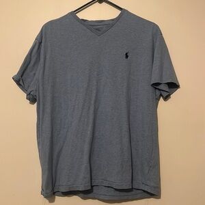 Large Polo Ralph Lauren light blue V Neck